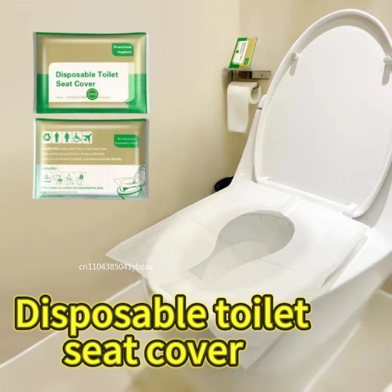 Portable Camp Toilet - 10-120 個使い捨て便座カバーポータブル旅行キャンプホテルのバスルーム分解性防水トイレマットアクセサリー