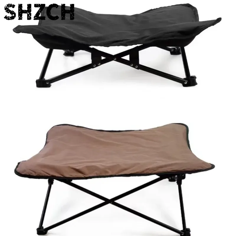 Outdoor Camping Dog Bed - マスコタス 快適な取り外し可能な猫と犬用マットレス ポータブルペットベッド 折りたたみ式屋外防水・耐噛みキャンプベッド 개집