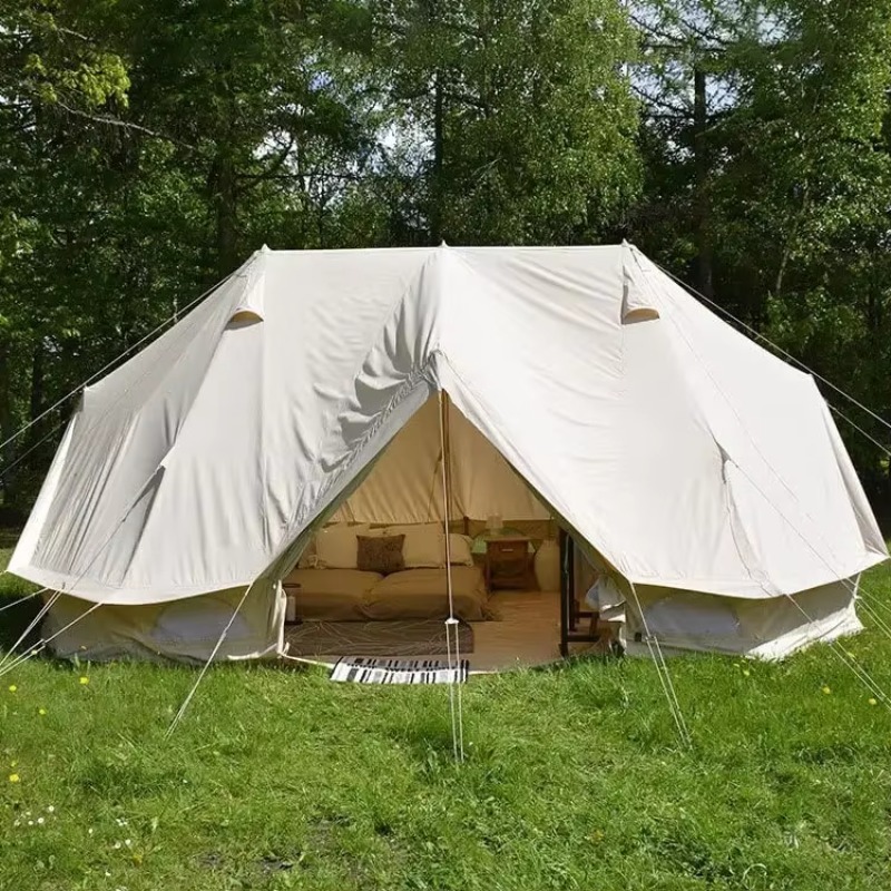 Outdoor Yurt Camping - 2026年 大型 四季対応 コットンキャンバス ウォールテント グランピング