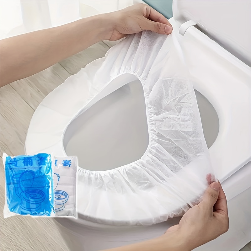 Portable Camp Toilet - 10-30 個便座カバーマット使い捨て旅行便座プロテクターポータブルキャンプホテルトイレパッドバスルームアクセサリー
