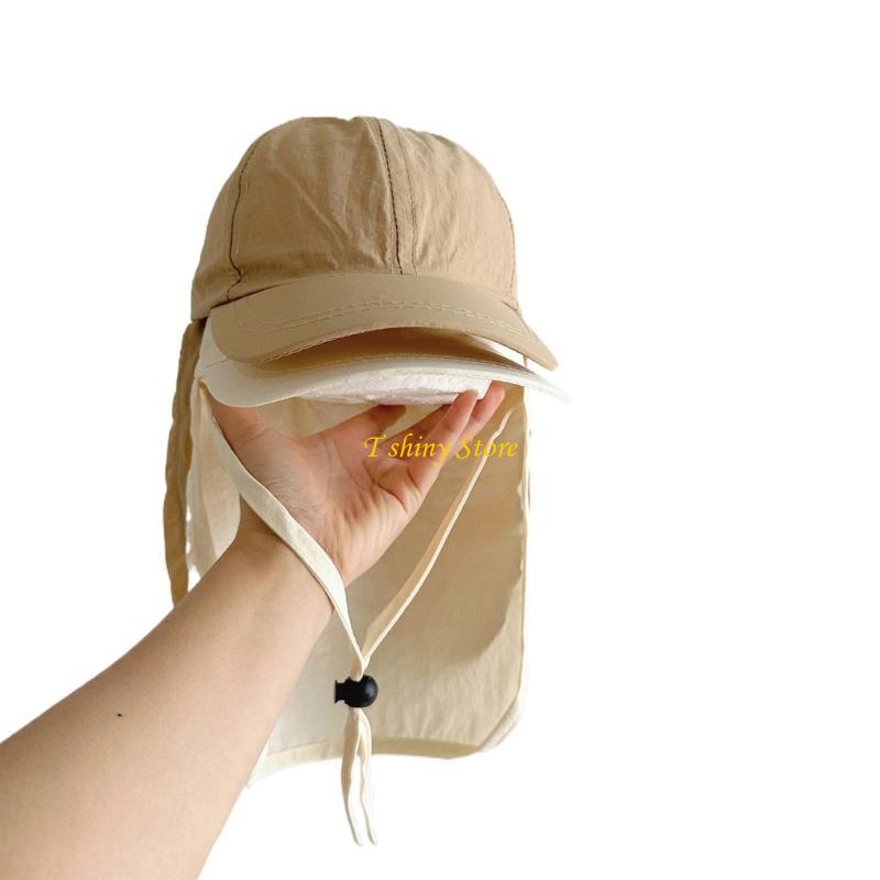 Outdoor Camping Kids Activities - N58F アウトドア スポーツ帽子 マウンテン キャンプ帽子 ネックフラップ付き
