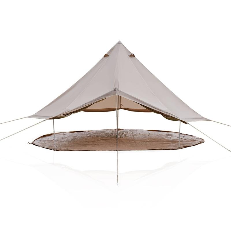Outdoor Yurt Camping - 4シーズン対応ベルテント 16.4フィート、ベージュ 防水グランピングユルトテント（ストーブジャック付き）、10人用ファミリーキャンプテント、屋外パーティー＆キャンプに最適