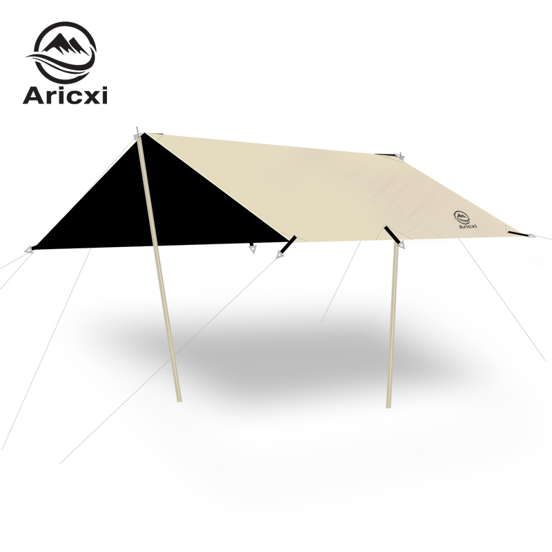 Outdoor Camping Dome - Aricxi-屋外キャンプ用の黒の防水日よけ,日よけ,日よけ,厚く,織られたオックスフォードクロス,高品質