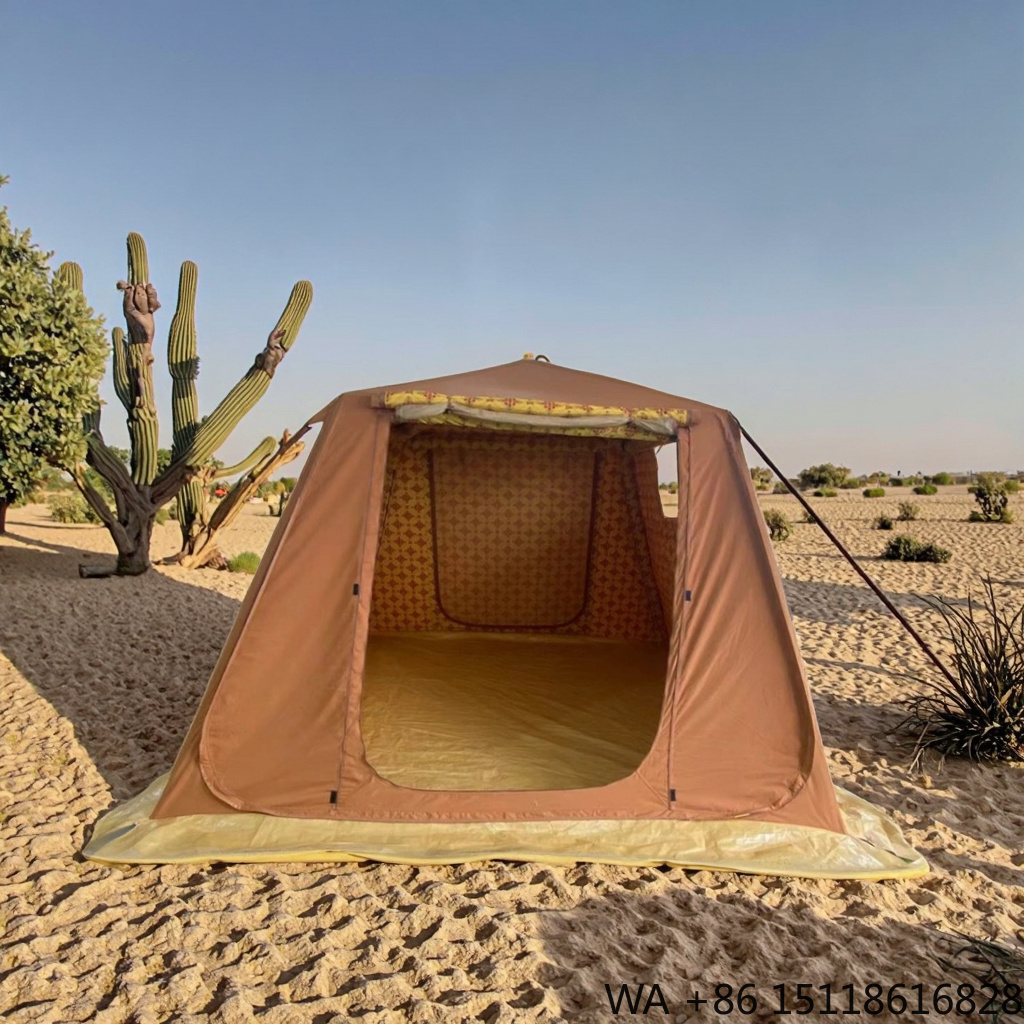 Outdoor Camping Glamping - 低価格アラビア風カディスタイル大型エアテント2-3人用インフレータブルキャンプグランピングテントキャンバスコットン屋外テント用