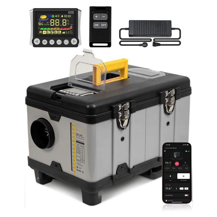 Outdoor Camping Heater - オールインワン 12V/24V 5KW アウトドアテントキャンプ用 自動運転ディーゼルパーキングヒーター