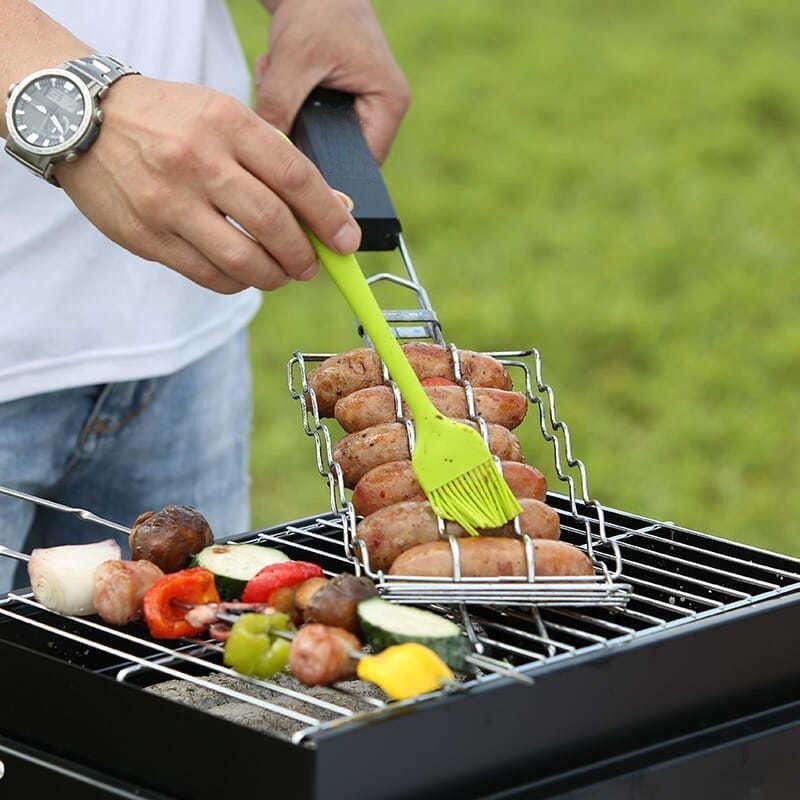 Outdoor Camping Cooking Equipment - ポータブルキャンプBBQグリル コンパクト軽量 アウトドア旅行ピクニック 簡単組み立て 調理器具 バーベキューツール