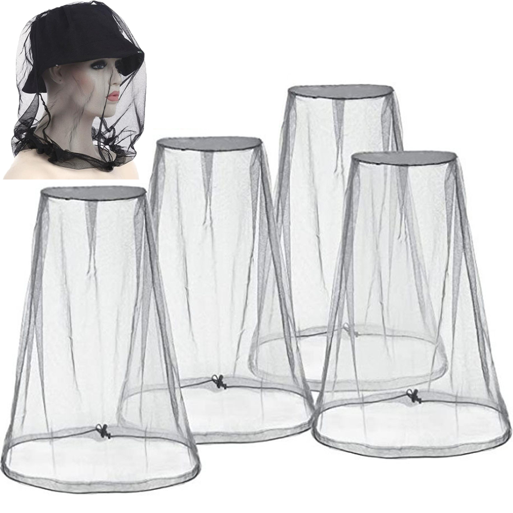 Outdoor Yurt Camping - 屋外蚊ヘッドメッシュネット、ガーデニングハット防虫帽子ハイキングキャンプ釣り屋外蚊ヘッドメッシュネット