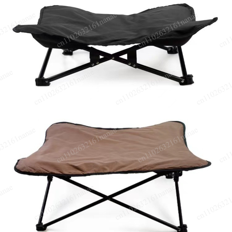 Outdoor Camping Dog Bed - 快適な取り外し可能な猫と犬用マットレス、ポータブルペットベッド、折りたたみ式屋外防水、耐噛みキャンプベッド