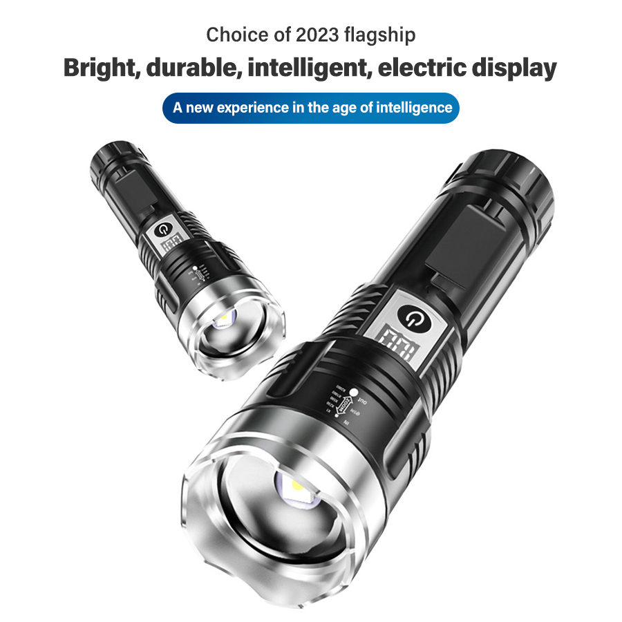 ハイパワー 200000LM LED 懐中電灯内蔵バッテリー - Outdoor Camping Glamping のレビューと価格