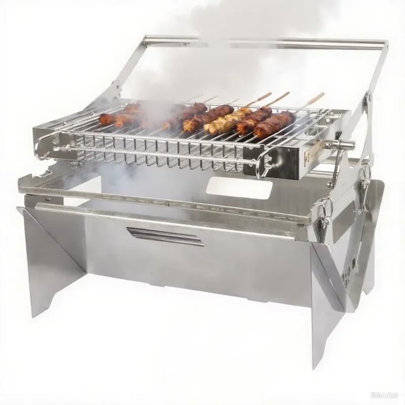 カスタム折りたたみ式ポータブル焚き火台グリルフリップBBQ焚 - Outdoor Camping Fire Pit のレビューと価格