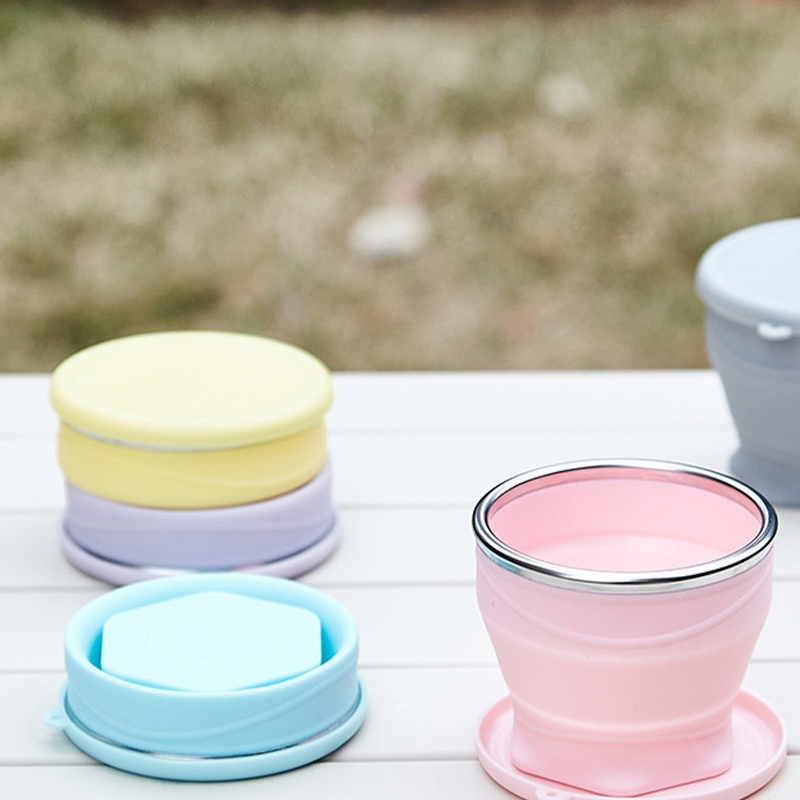 1 個食品グレードのシリコーン折りたたみ水カップポータブル旅 - Outdoor Camping Food のレビューと価格
