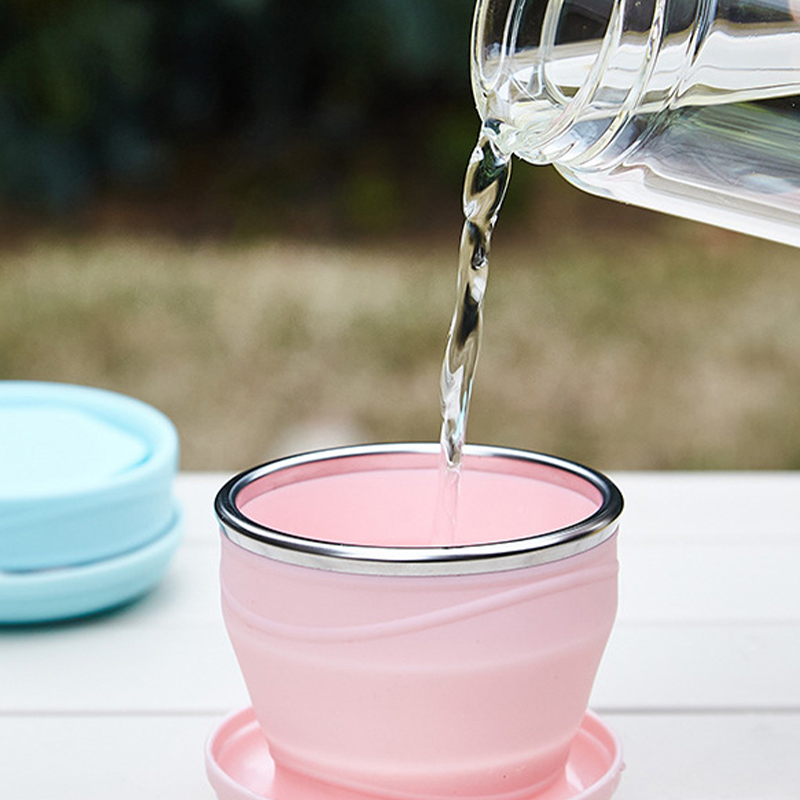 1 個食品グレードのシリコーン折りたたみ水カップポータブル旅 - Outdoor Camping Food のレビューと価格