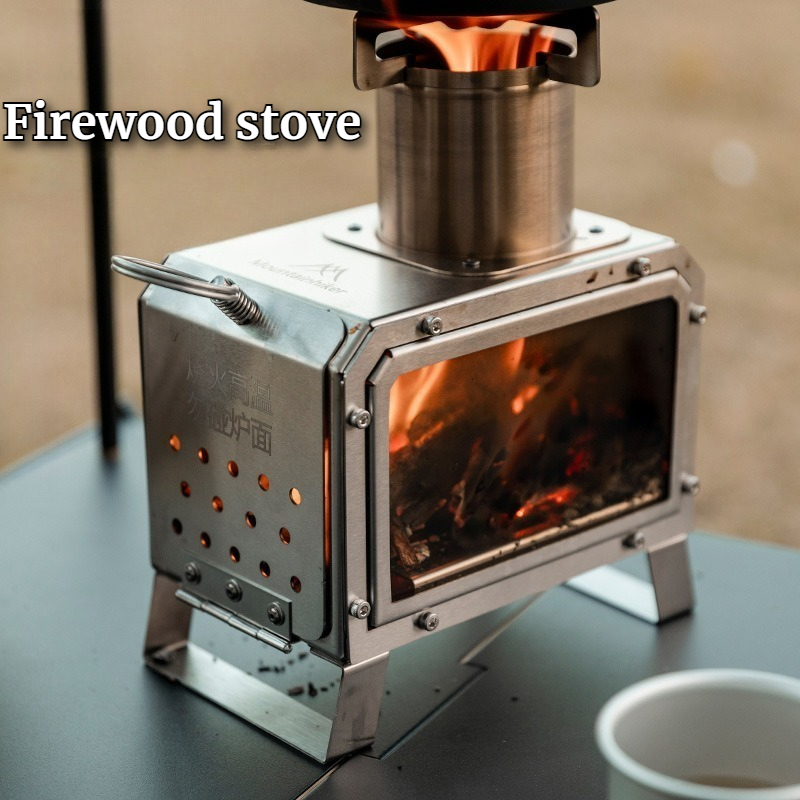 ステンレス鋼の正方形薪ストーブポータブル屋外キャンプピクニッ - Outdoor Camping Stove のレビューと価格