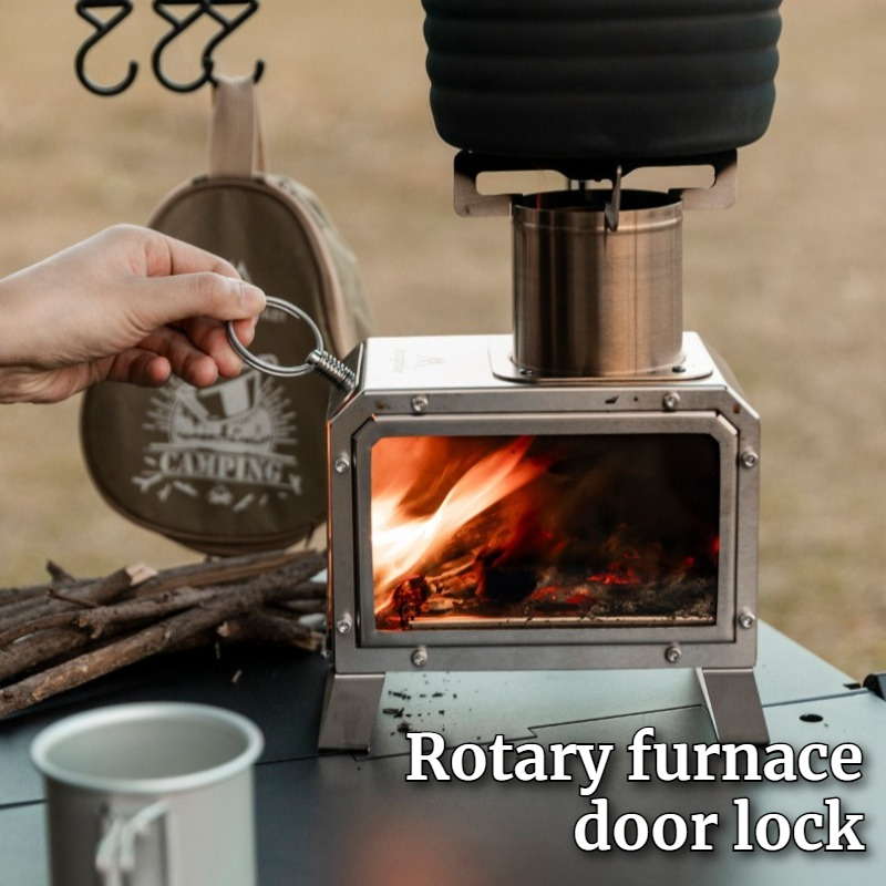 ステンレス鋼の正方形薪ストーブポータブル屋外キャンプピクニッ - Outdoor Camping Stove のレビューと価格