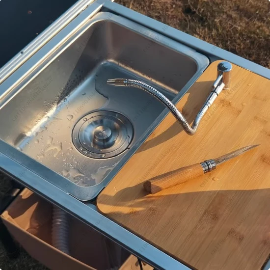 FMT スノーピーク アウトドア IGT キャンプテーブル  - Outdoor Camping Kitchen With Sink のレビューと価格