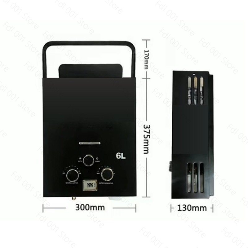 6L ポータブル タンクレス ガス給湯器 アウトドア キャン - Outdoor Camping Heater のレビューと価格