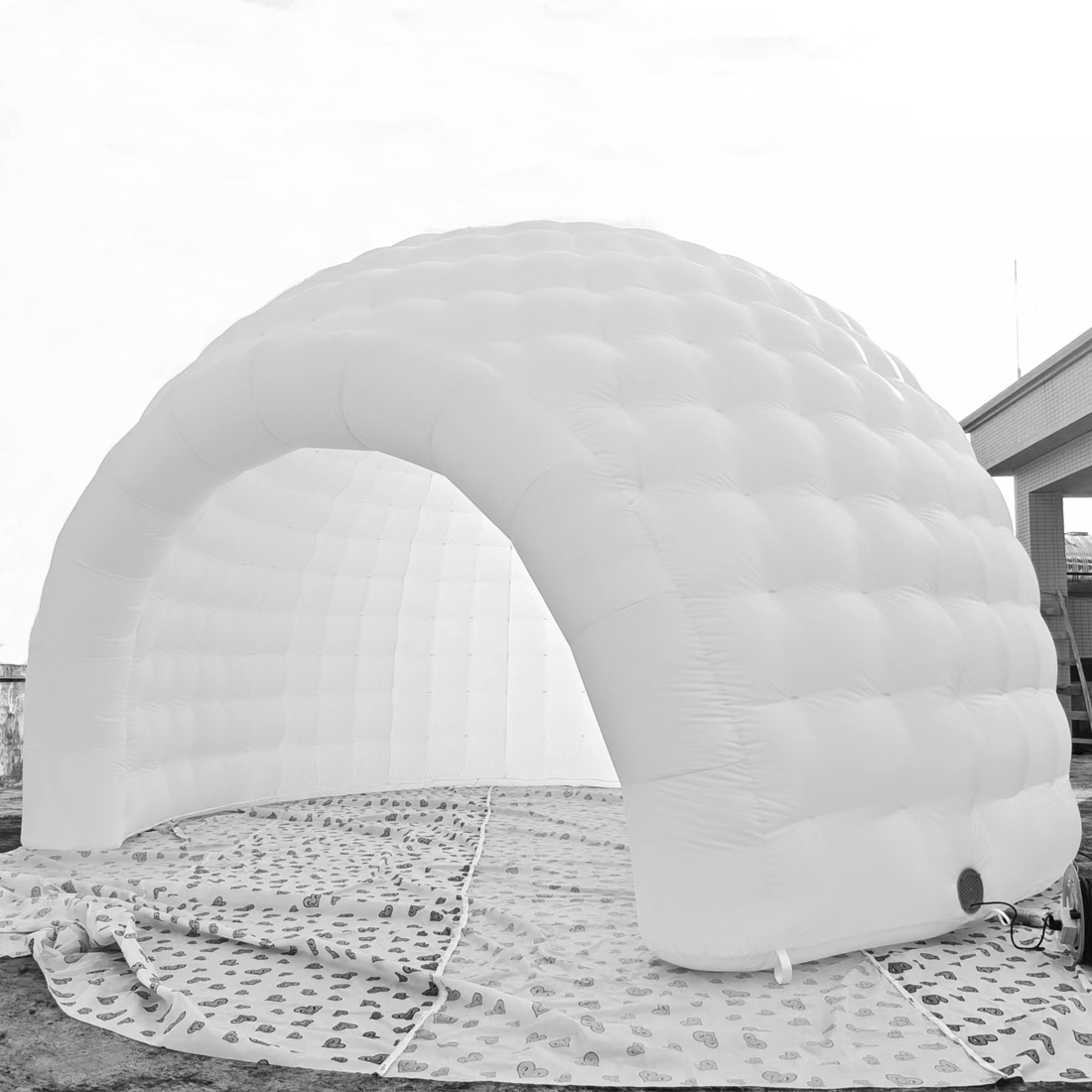 ポータブル LED インフレータブルイグルードームテントイン - Outdoor Camping Dome のレビューと価格