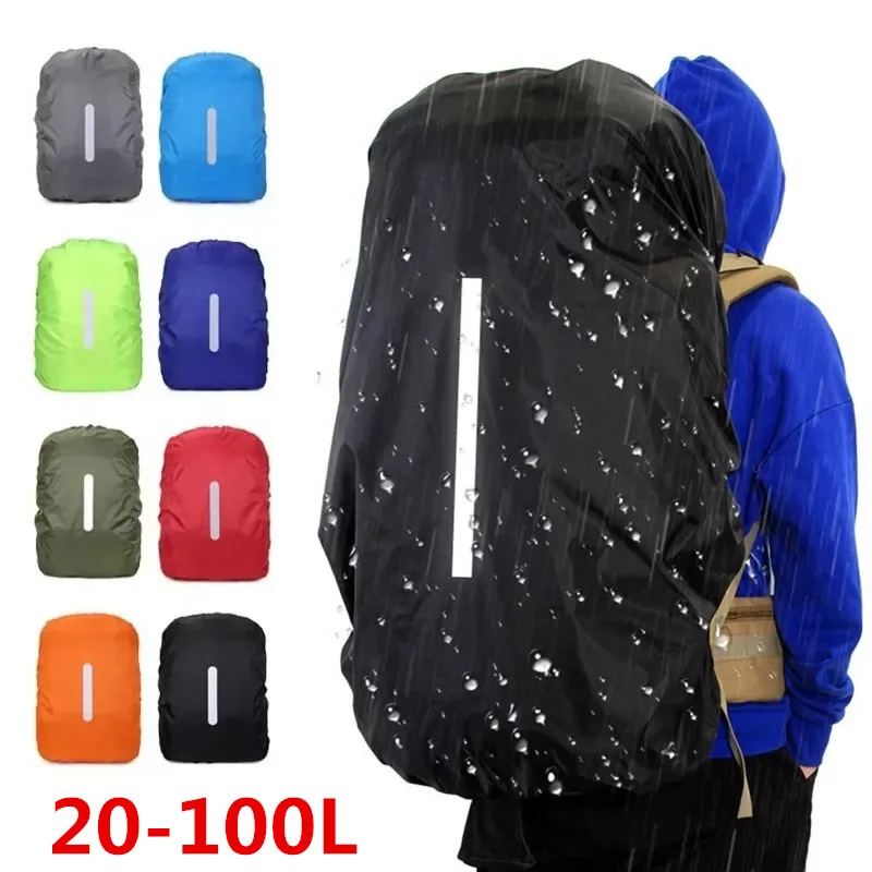 新しい反射防水バックパックレインカバー 20L-100L 屋 - Outdoor Camping Dome のレビューと価格