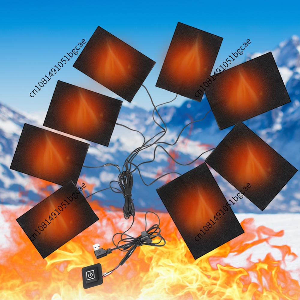 USB 加熱パッド電気布ヒーター 3 レベルジャケットヒータ - Outdoor Camping Heater のレビューと価格