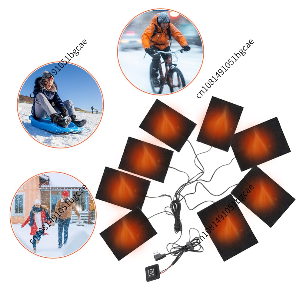 USB 加熱パッド電気布ヒーター 3 レベルジャケットヒータ - Outdoor Camping Heater のレビューと価格