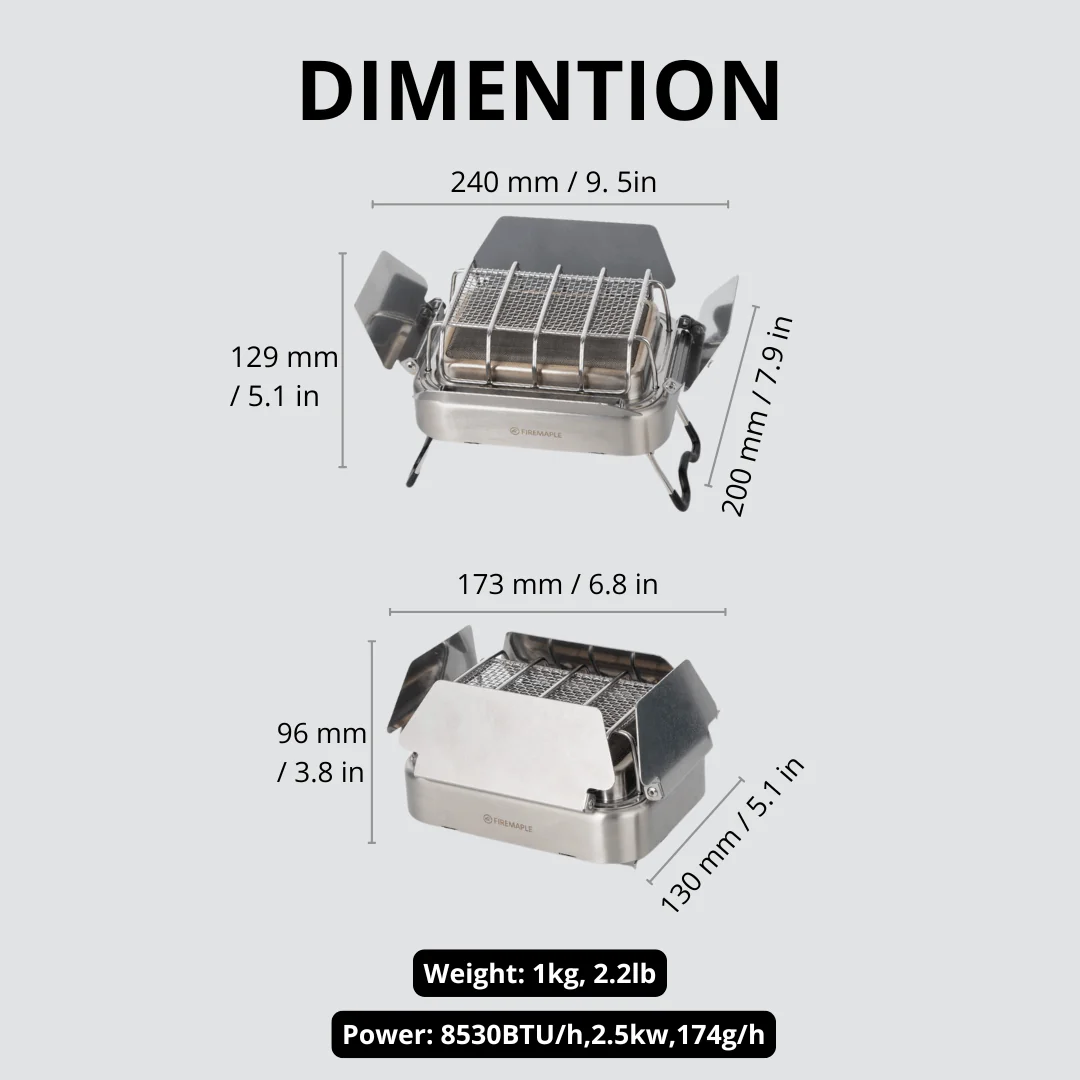 Fire-Maple Sunflower X ガスキャンプス - Outdoor Camping Heater のレビューと価格