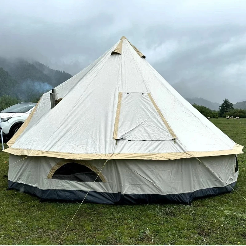 在庫あり モンゴルゲルテント、ピラミッド型屋外キャンプテント - Outdoor Yurt Camping のレビューと価格