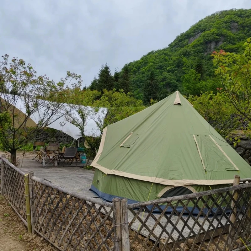 在庫あり モンゴルゲルテント、ピラミッド型屋外キャンプテント - Outdoor Yurt Camping のレビューと価格