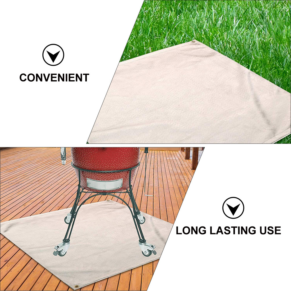 1枚入り、耐火性のあるファイヤーピット用マット。屋外でのキャ - Outdoor Camping Fire Pit のレビューと価格