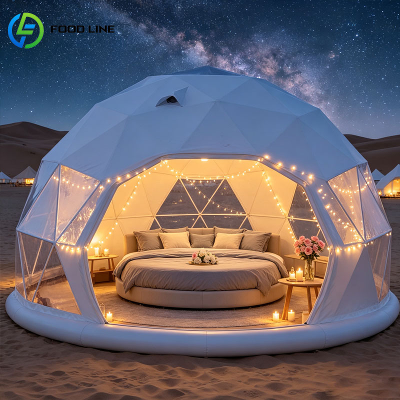 プレハブグランピングハウス ジオデシックドームテント 高級屋 - Outdoor Camping Dome のレビューと価格