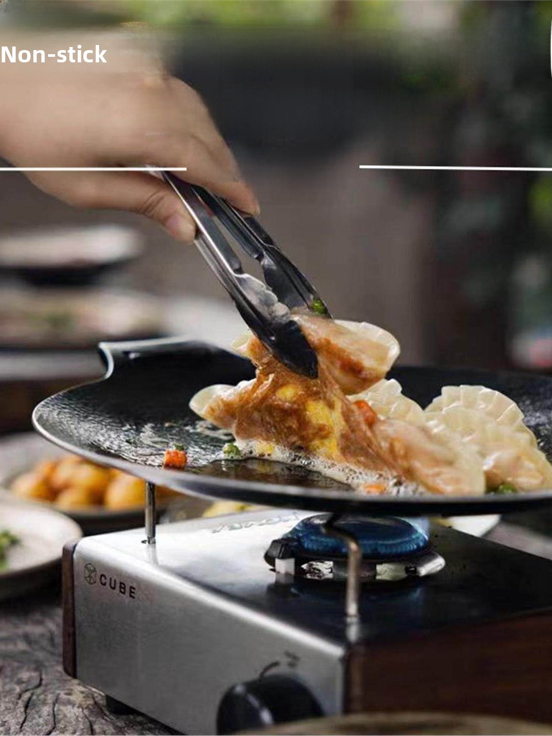 屋外用鋳鉄製チャコールグリルパン韓国風BBQキャセロールスキ - Outdoor Camping Utensils のレビューと価格