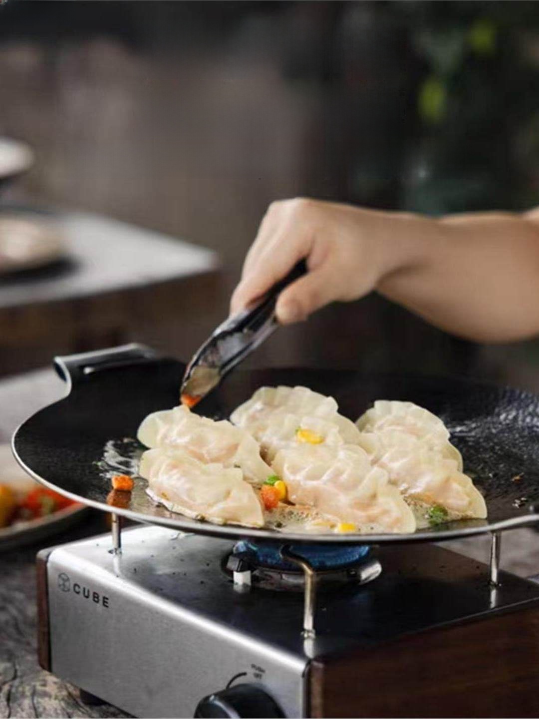 屋外用鋳鉄製チャコールグリルパン韓国風BBQキャセロールスキ - Outdoor Camping Utensils のレビューと価格