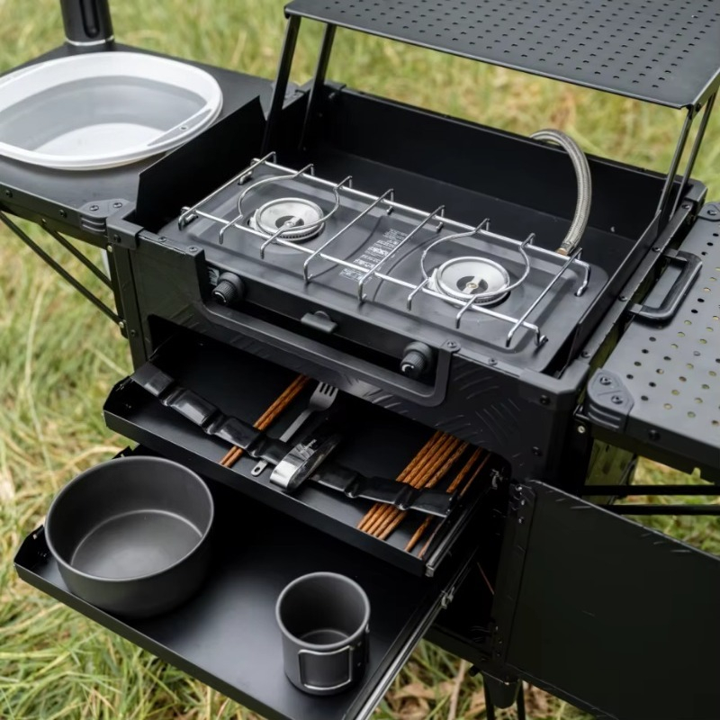 オールインワン折りたたみ式屋外キャンプキッチンステーション（ - Outdoor Camping Kitchen With Sink のレビューと価格