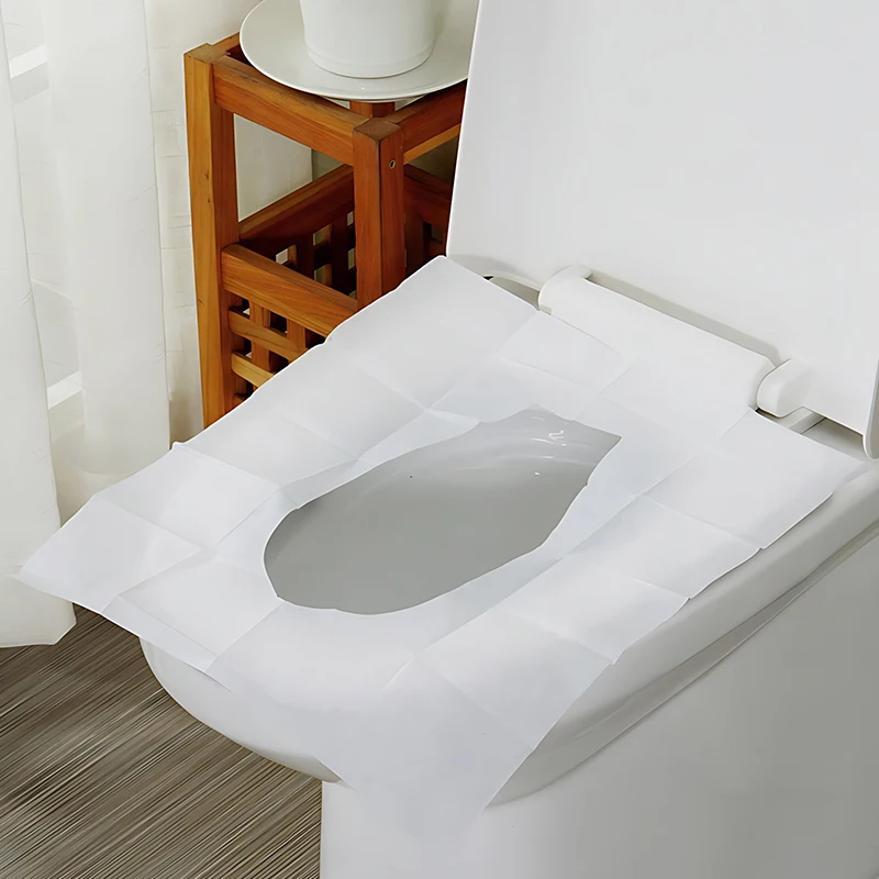 1-10枚入り使い捨て水溶性便座シートカバー携帯用旅行キャン - Portable Camp Toilet のレビューと価格