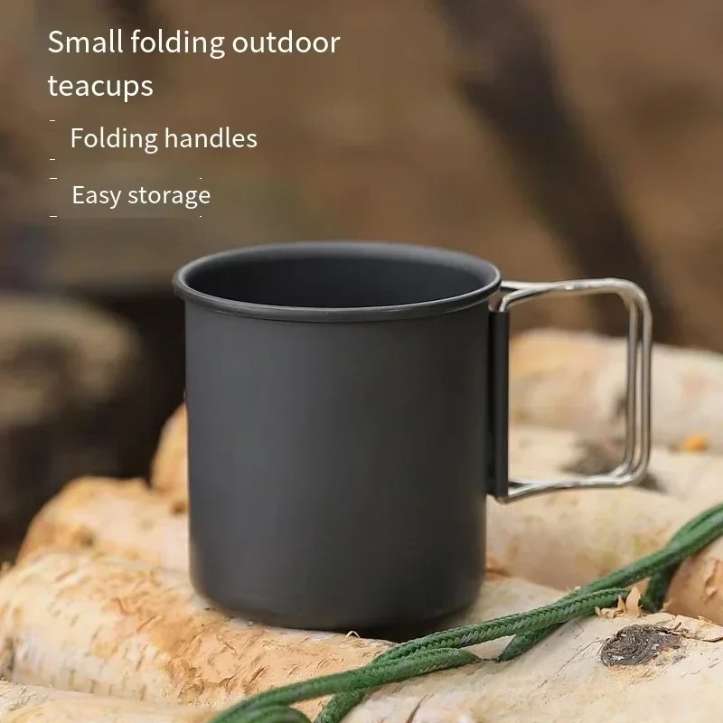 新しい 300 ミリリットル折りたたみ式アルミ合金カップ多用 - Outdoor Camping Cooking Equipment のレビューと価格