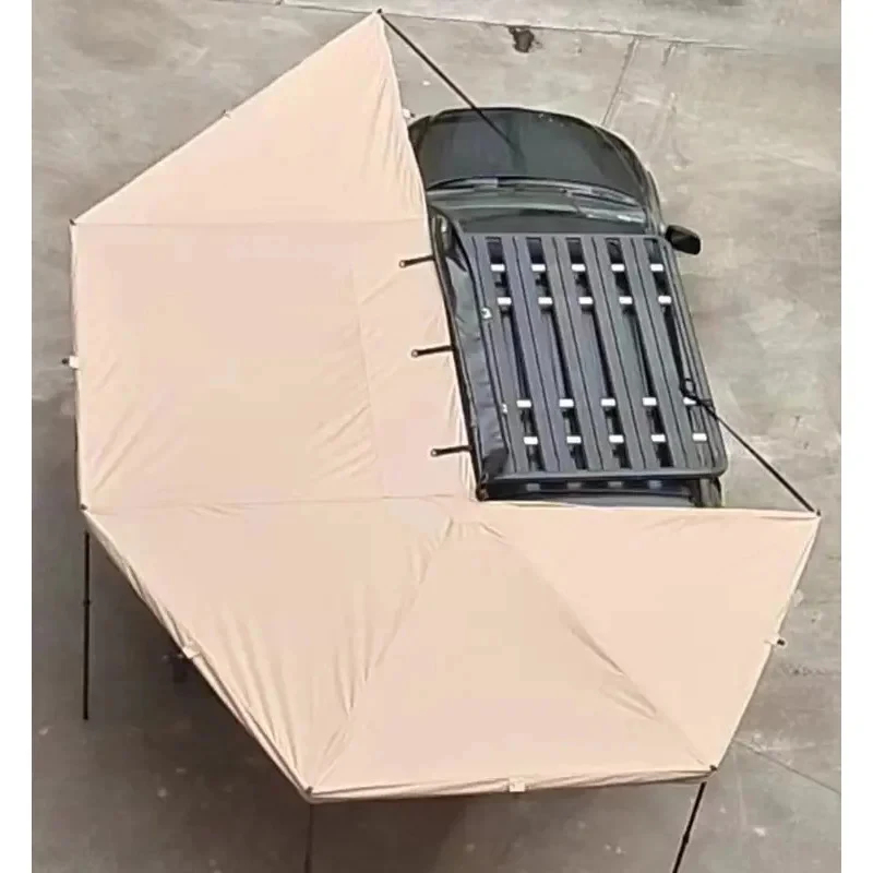 0度開閉式車載オーニングサンシェード LEDライト付き 4x - Outdoor Camping Awning のレビューと価格