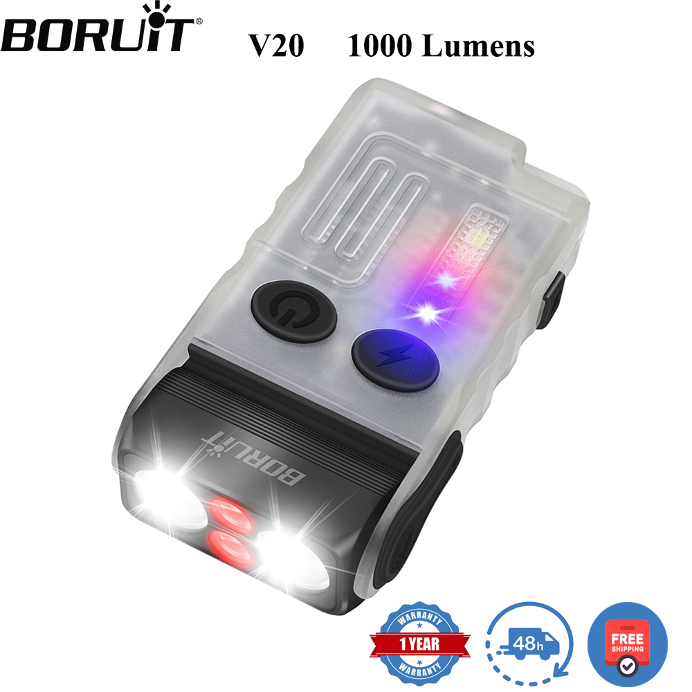 BORUiT V20 蛍光ブザー EDC LEDキーチェーン - Outdoor Camping Glamping のレビューと価格