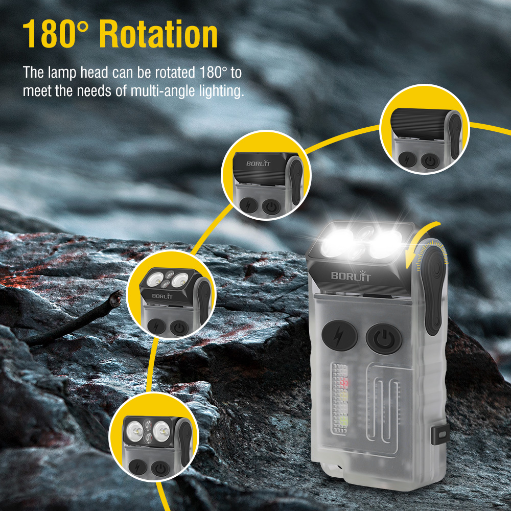 BORUiT V20 蛍光ブザー EDC LEDキーチェーン - Outdoor Camping Glamping のレビューと価格
