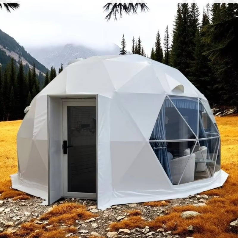 グランピングドームテント屋外ホテルリゾートテント透明ドームテ - Outdoor Camping Dome のレビューと価格
