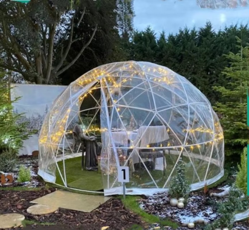 グランピングドームテント屋外ホテルリゾートテント透明ドームテ - Outdoor Camping Dome のレビューと価格