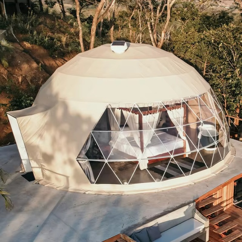 グランピングドームテント屋外ホテルリゾートテント透明ドームテ - Outdoor Camping Dome のレビューと価格