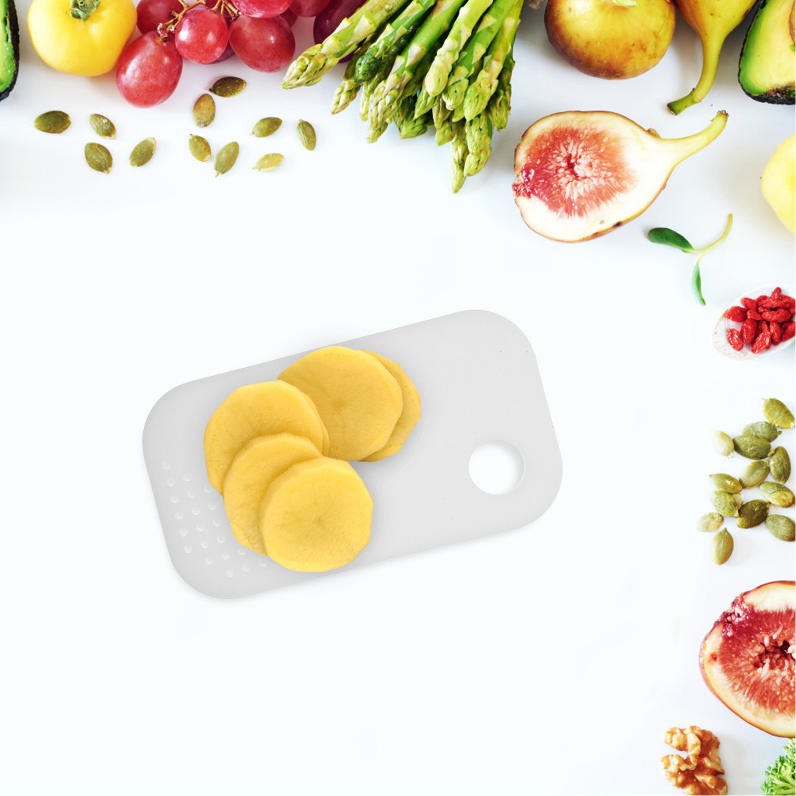 小型で持ち運び可能なプラスチック製まな板。コンパクトで軽量。 - Outdoor Camping Food のレビューと価格