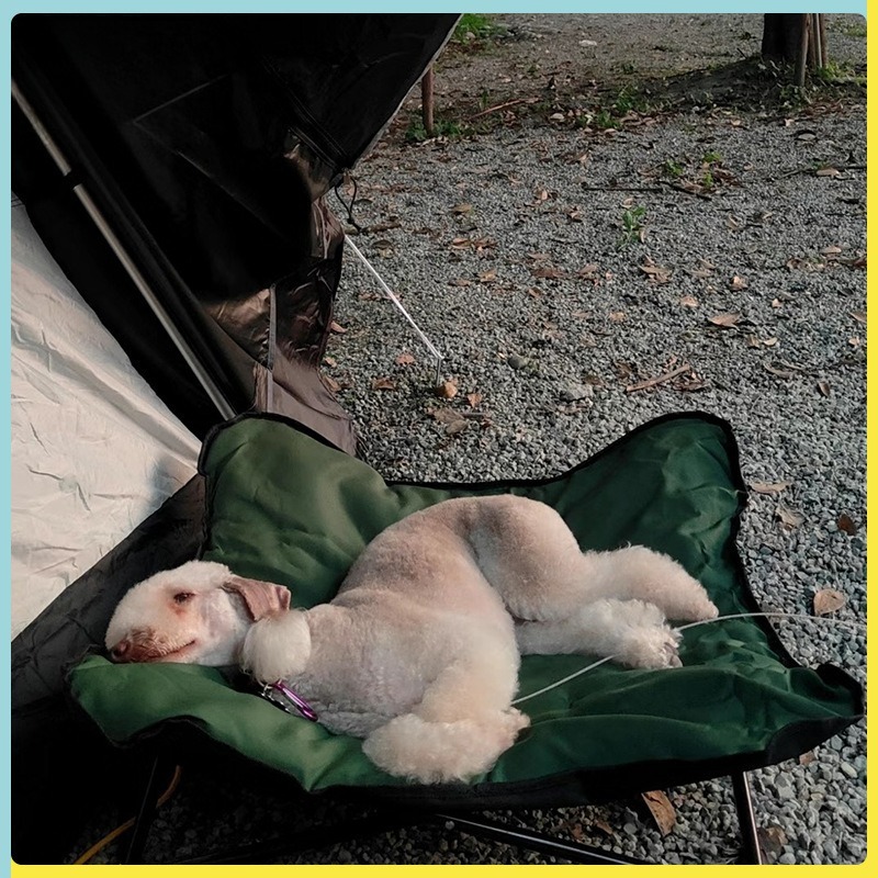 ポータブル折りたたみペットベッド屋外キャンプ旅行犬用マット洗 - Outdoor Camping Dog Bed のレビューと価格