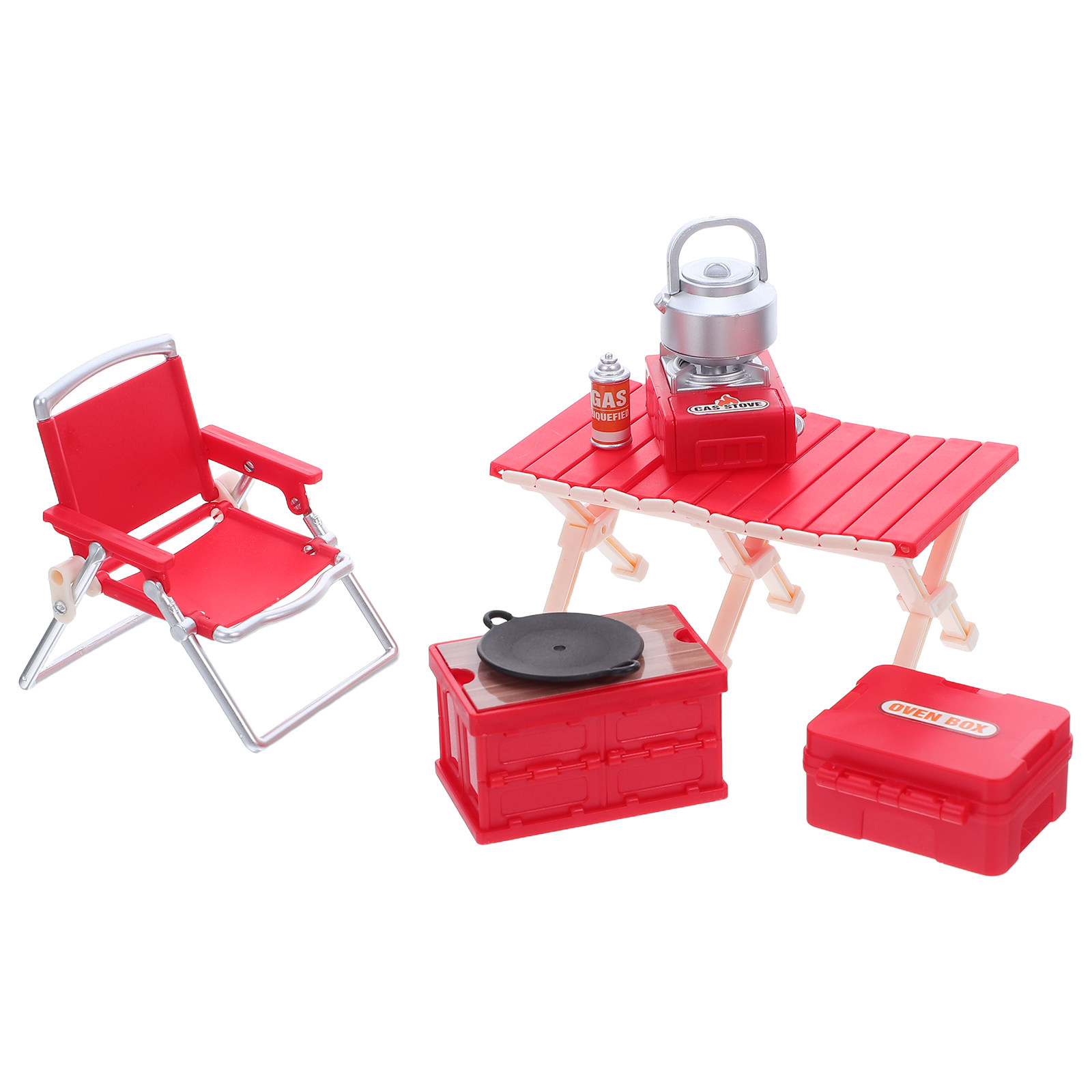 1セット：ミニチュアキャンプ家具、折りたたみ椅子、ピクニック - Outdoor Camping Kids Activities のレビューと価格