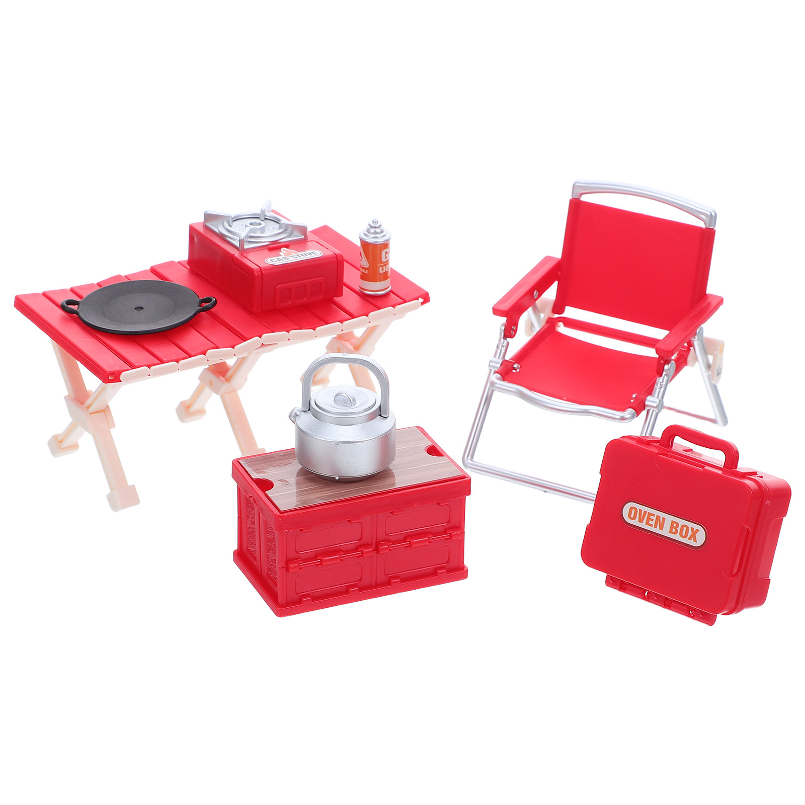 1セット：ミニチュアキャンプ家具、折りたたみ椅子、ピクニック - Outdoor Camping Kids Activities のレビューと価格