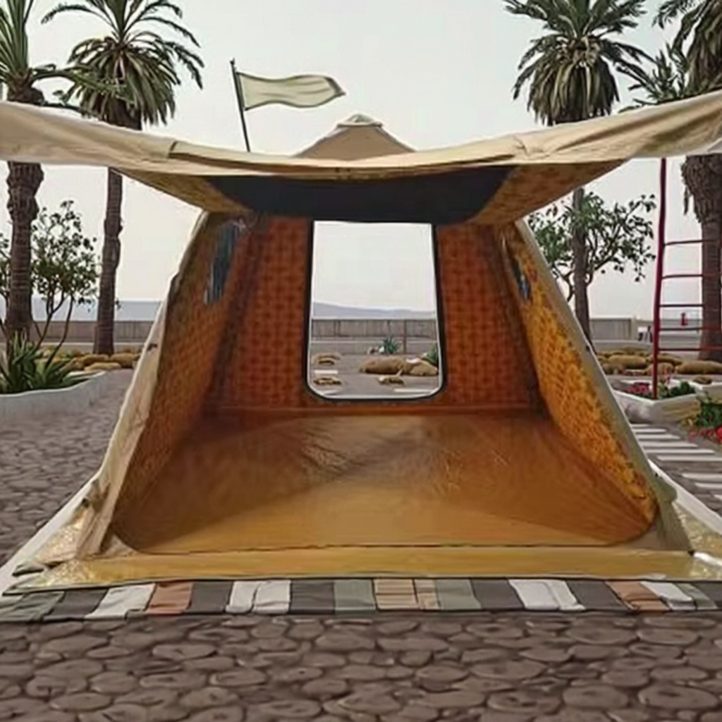 低価格アラビア風カディスタイル大型エアテント2-3人用インフ - Outdoor Camping Glamping のレビューと価格