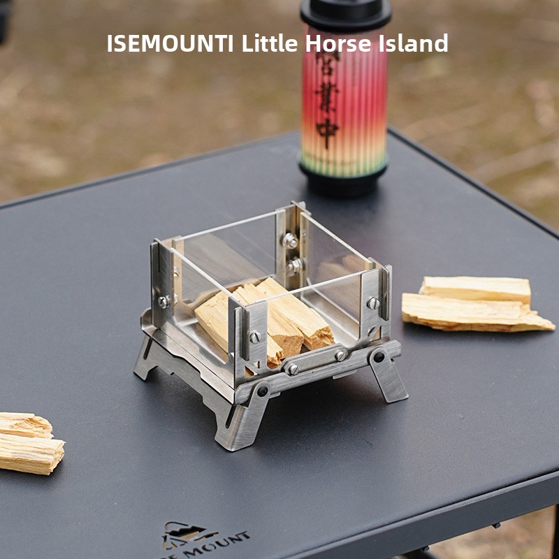屋外用ミニグリル、卓上式薪ストーブ、お香立て、携帯用キャンプ - Outdoor Camping Fire Pit のレビューと価格