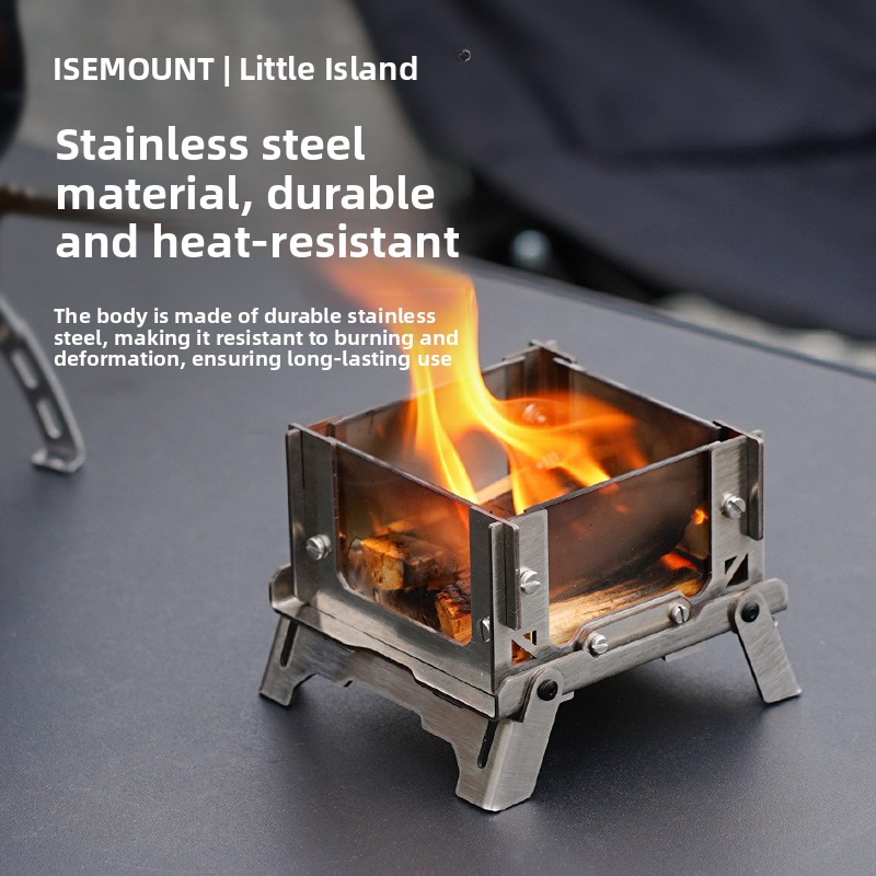 屋外用ミニグリル、卓上式薪ストーブ、お香立て、携帯用キャンプ - Outdoor Camping Fire Pit のレビューと価格