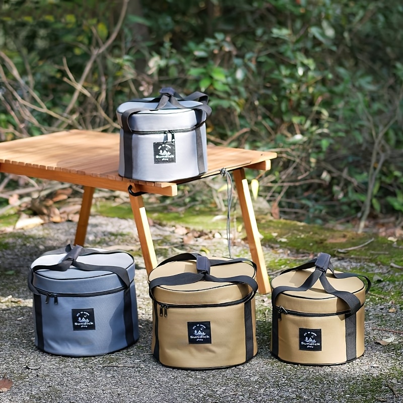 キャンプ調理器具バレル収納バケツジッパーサイドポケットデザイ - Outdoor Camping Cooking Equipment のレビューと価格
