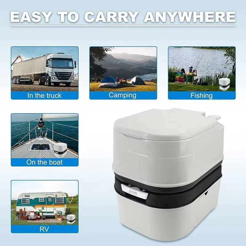 ポータブルキャンプ旅行RVトイレ屋外キャンピングカー携帯トイ - Portable Camp Toilet のレビューと価格