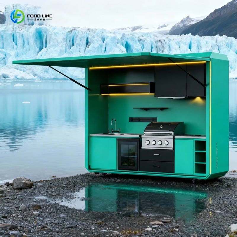 カスタマイズ可能なモダンモジュール式プレミアム屋外キャンプキ - Outdoor Camping Kitchen With Sink のレビューと価格